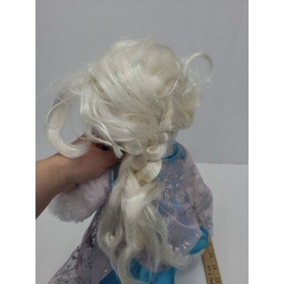 Build-A-Bear Workshop Elsa Disney's Frozen Dress Wig 17 Inch Plush - Picture 7 of 8